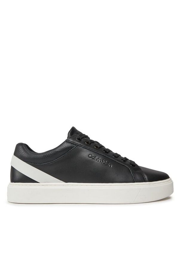 Calvin Klein Sneakersy Low Top Lace Up Archive Stripe HM0HM01292 Czarny. Kolor: czarny