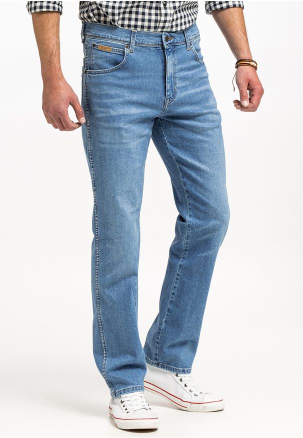 Wrangler - WRANGLER TEXAS MĘSKIE SPODNIE JEANSOWE JEANSY DŻINSY FRIDAY ROCK W121HR47E 112331061. Styl: rockowy
