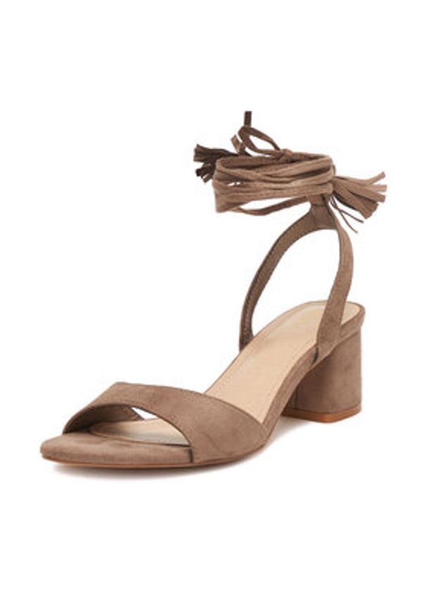 DeeZee Sandały F1356112-1 Brązowy. Kolor: brązowy. Materiał: materiał