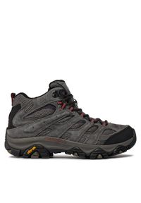 Merrell Trekkingi Moab 3 Mid Wp J035833 Szary. Kolor: szary. Materiał: skóra, zamsz. Sport: turystyka piesza