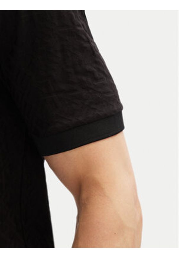 Armani Exchange Polo XM000477 AF10337 FC013 Czarny Regular Fit. Typ kołnierza: polo. Kolor: czarny. Materiał: syntetyk, bawełna