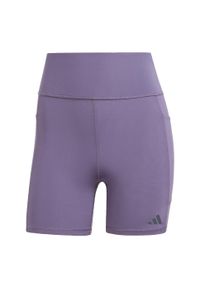Adidas - Legginsy Own the Run Short. Kolor: fioletowy. Materiał: materiał. Długość: krótkie. Sport: bieganie #2