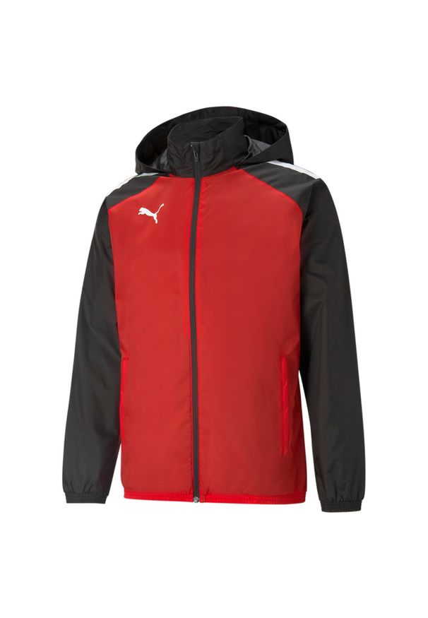 Puma teamLIGA All Weather kurtka 01. Kolor: wielokolorowy, czarny, czerwony