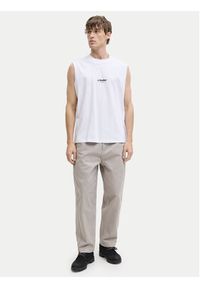 Jack & Jones Tank top Soho 12288001 Biały Relaxed Fit. Kolor: biały. Materiał: bawełna #5