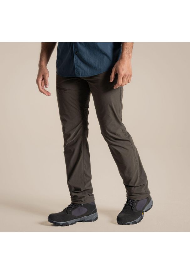 CRAGHOPPERS - Spodnie turystyczne męskie Craghoppers NosiLife Pro Trouser III. Kolor: zielony. Sezon: lato. Sport: turystyka piesza