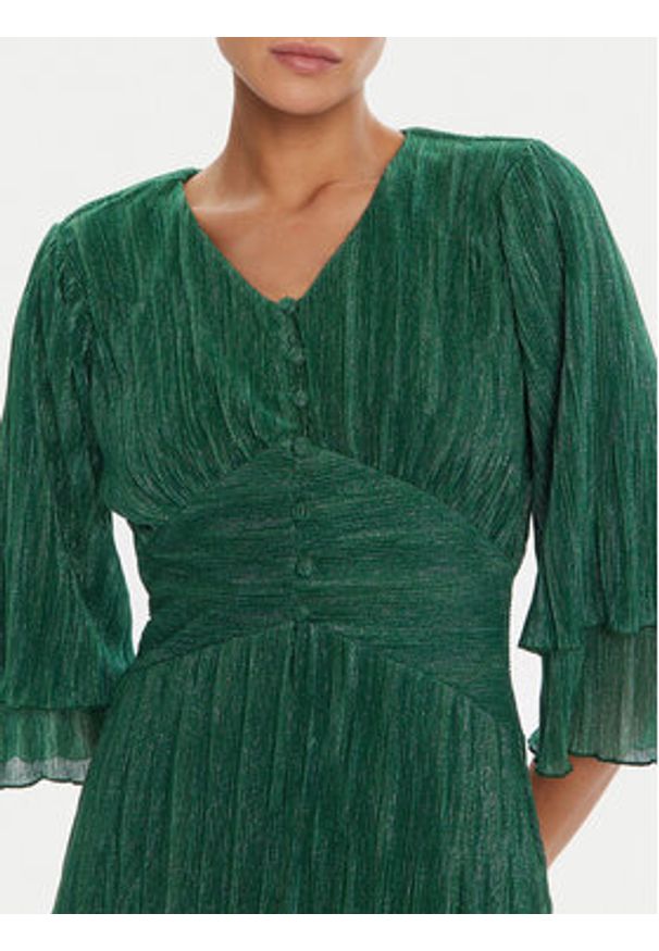 Bruuns Bazaar Sukienka koktajlowa Brella Zabina BBW4533 Zielony Regular Fit. Kolor: zielony. Materiał: syntetyk. Styl: wizytowy