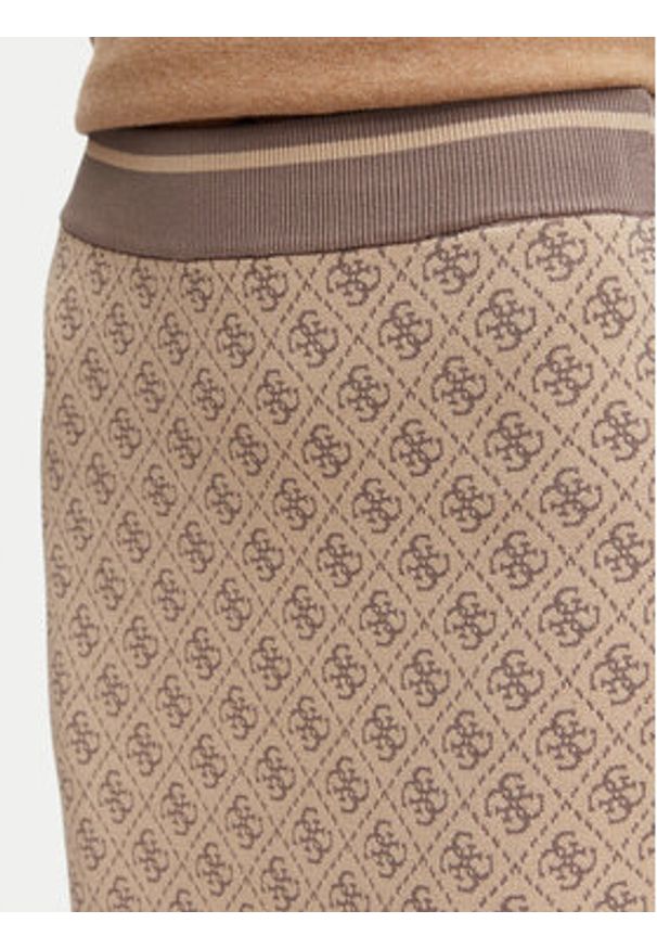 Guess Spódnica ołówkowa W6YD19 Z0961 Beżowy Slim Fit. Kolor: beżowy. Materiał: syntetyk