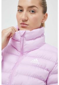 Adidas - adidas kurtka damska kolor różowy zimowa. Kolor: różowy. Materiał: materiał. Sezon: zima #6