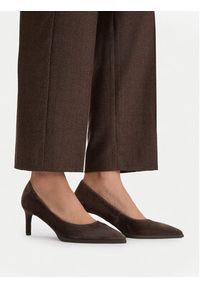 Gino Rossi - GINO ROSSI Szpilki EO-INTI-2635-1 Brązowy. Kolor: brązowy. Materiał: zamsz, skóra. Obcas: na szpilce #3