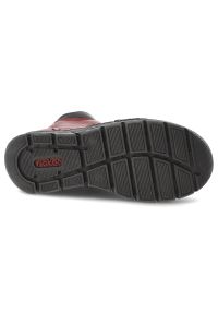 Bordowe Botki Rieker Wygodne Obuwie Damskie. Okazja: na co dzień. Kolor: czerwony. Materiał: skóra ekologiczna. Styl: casual #5