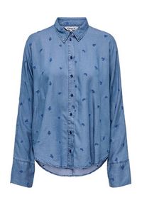only - ONLY Koszula New Grace 15337926 Niebieski Loose Fit. Kolor: niebieski. Materiał: lyocell