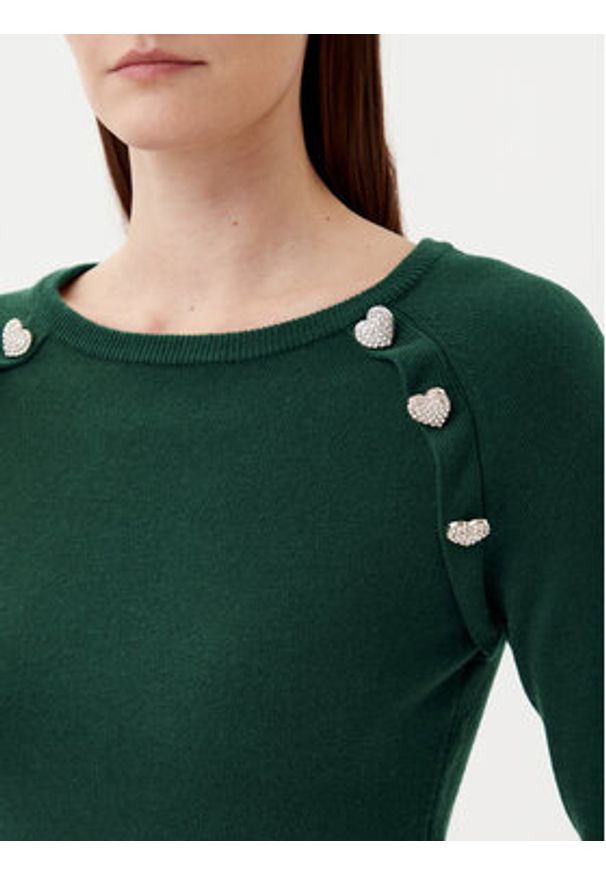 Motivi Sweter M6706001041N Zielony Regular Fit. Kolor: zielony. Materiał: syntetyk