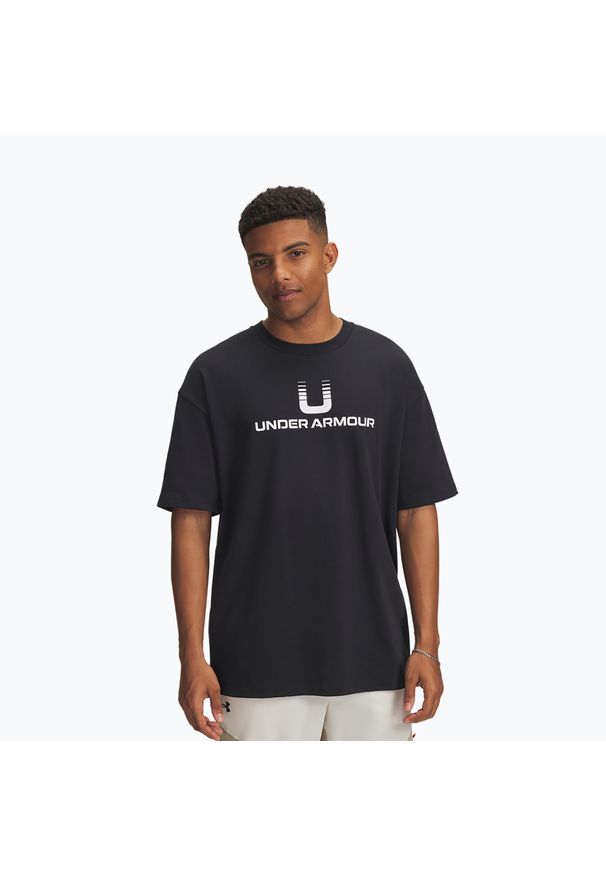 Koszulka Under Armour Logo Heayweight. Kolor: czarny. Sport: fitness