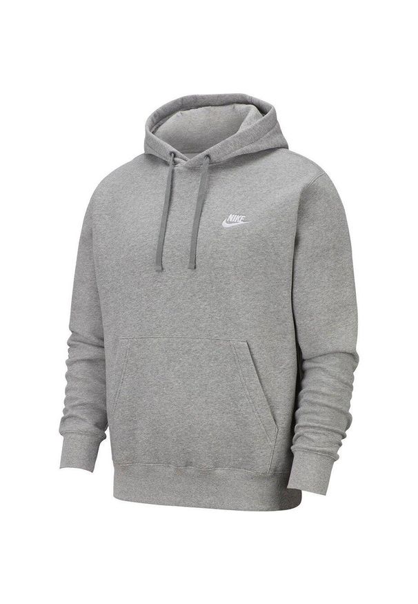 Bluza męska Nike NSW Club Hoodie jasnoszara BV2654 063. Kolor: czarny