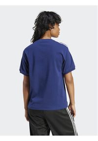 Adidas - adidas T-Shirt 3-Stripes IR8053 Granatowy Regular Fit. Kolor: niebieski. Materiał: bawełna