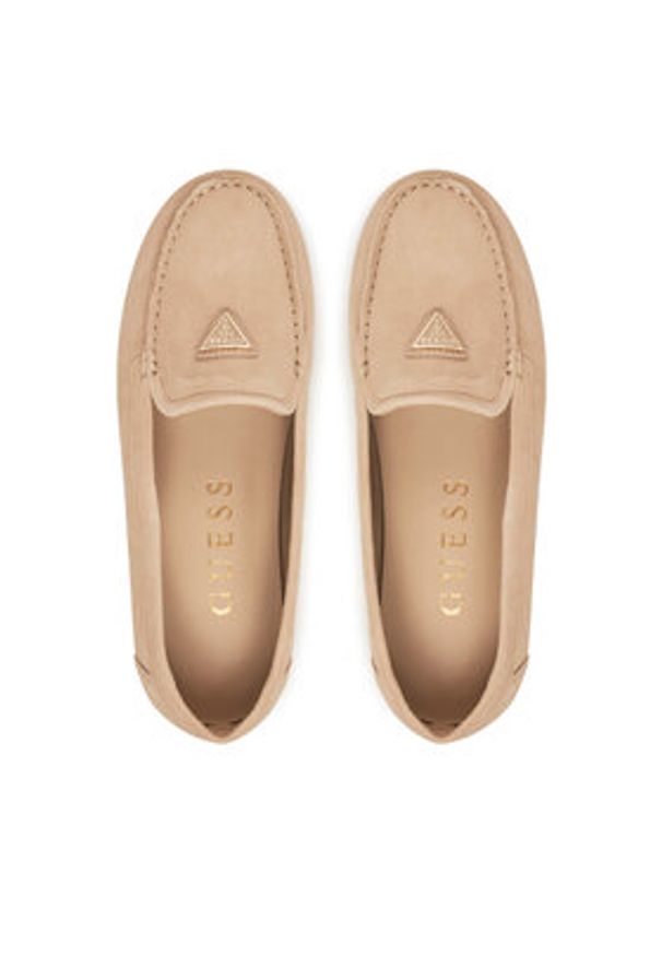 Guess Lordsy FLJLILSUE14 Beżowy. Kolor: beżowy. Materiał: skóra