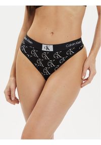 Calvin Klein Underwear Stringi 000QF7221E Czarny. Kolor: czarny. Materiał: bawełna