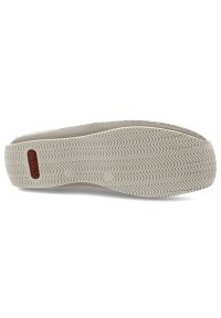 Beżowe Półbuty Rieker Stylowe Wsuwane Obuwie Damskie. Okazja: na co dzień. Zapięcie: bez zapięcia. Kolor: beżowy. Materiał: skóra. Styl: elegancki #6