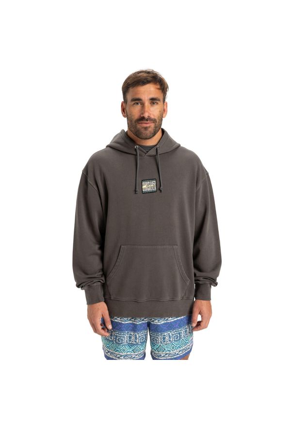 Quiksilver - Bluza z kapturem dla Mężczyzn GLOBAL HEAT Czarny. Typ kołnierza: kaptur. Kolor: czarny. Materiał: materiał, bawełna