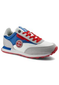 Big-Star - Białe Sneakersy Big Star Damskie Modne Półbuty. Okazja: na co dzień, na spacer. Kolor: biały. Materiał: skóra ekologiczna, materiał. Sport: turystyka piesza