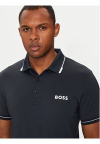 BOSS - Boss Polo Paul Pro 50506203 Granatowy Slim Fit. Typ kołnierza: polo. Kolor: niebieski. Materiał: syntetyk