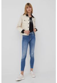 Calvin Klein Jeans top bawełniany J20J218253.PPYY kolor czarny. Kolor: czarny. Materiał: bawełna. Wzór: aplikacja #5