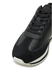 Calvin Klein Sneakersy Runner Lace Up - Mono Mix HW0HW02294 Czarny. Kolor: czarny. Materiał: skóra #4