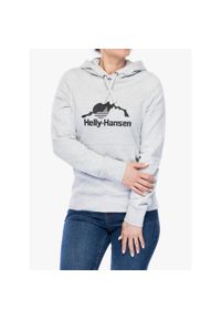 Bluza z kapturem damska Helly Hansen Nord Graphic Pullover Hoodie. Typ kołnierza: kaptur. Kolor: szary