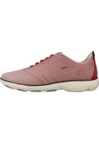 Tenisówki Geox Model D Nebula Kolor Czerwony. Kolor: czerwony. Materiał: tkanina, skóra