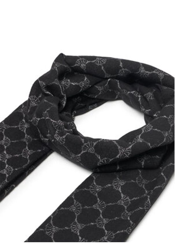JOOP! Szalik Fabio 30043427 Czarny. Kolor: czarny. Materiał: materiał, bawełna