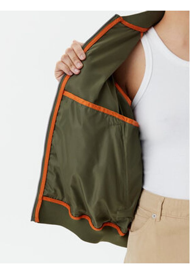 Save The Duck Kurtka bomber D32105W TWIL20 Zielony Oversize. Kolor: zielony. Materiał: syntetyk
