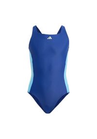 Adidas - Cut 3-Stripes Swimsuit. Kolor: wielokolorowy, zielony, niebieski