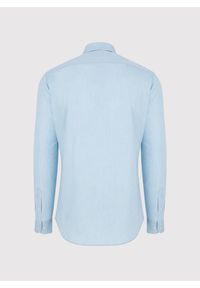 Pako Lorente - PAKO LORENTE - Jasnoniebieska koszula jeansowa. Typ kołnierza: kołnierzyk włoski. Kolor: niebieski. Materiał: jeans. Długość rękawa: długi rękaw. Długość: długie. Wzór: gładki #2