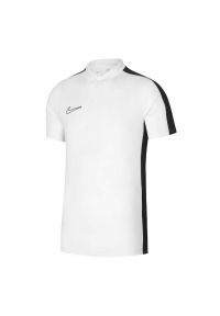 Nike - Męska Koszulka Polo Academy DriFIT. Typ kołnierza: polo. Kolor: biały