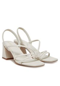 Aldo Sandały Atlanticus 13706601 Biały. Kolor: biały. Materiał: skóra