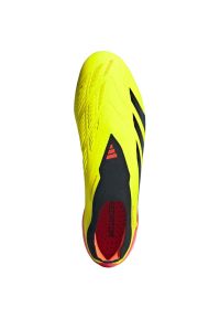 Adidas - Buty piłkarskie adidas Predator Elite Ll Fg M IE2366 żółte. Zapięcie: sznurówki. Kolor: żółty. Materiał: materiał, syntetyk. Szerokość cholewki: normalna. Sport: piłka nożna #4