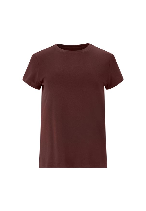 ENDURANCE - Damski jersey Athlecia Almi. Kolor: czerwony, pomarańczowy, brązowy, wielokolorowy. Materiał: jersey. Sport: bieganie, fitness