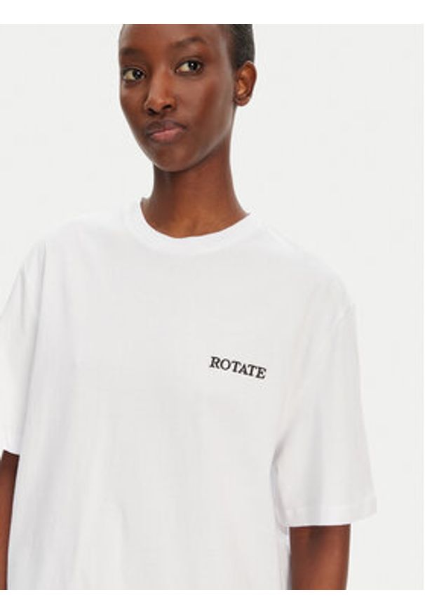 ROTATE T-Shirt 112445400 Biały Oversize. Kolor: biały. Materiał: bawełna