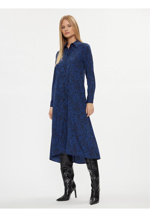 JDY Sukienka koszulowa 15308127 Niebieski Regular Fit. Kolor: niebieski. Materiał: syntetyk. Typ sukienki: koszulowe