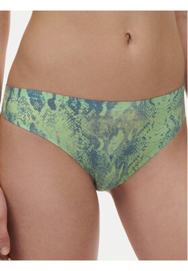 Chantelle Stringi Soft Stretch C11D90 Zielony. Kolor: zielony. Materiał: syntetyk