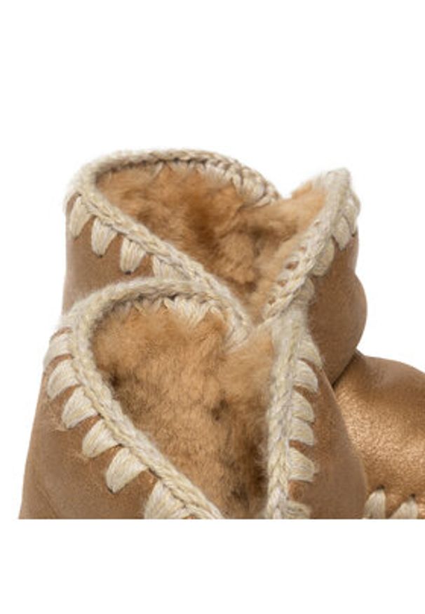 Mou Śniegowce Eskimo18 FW101001B Brązowy. Kolor: brązowy. Materiał: zamsz, skóra