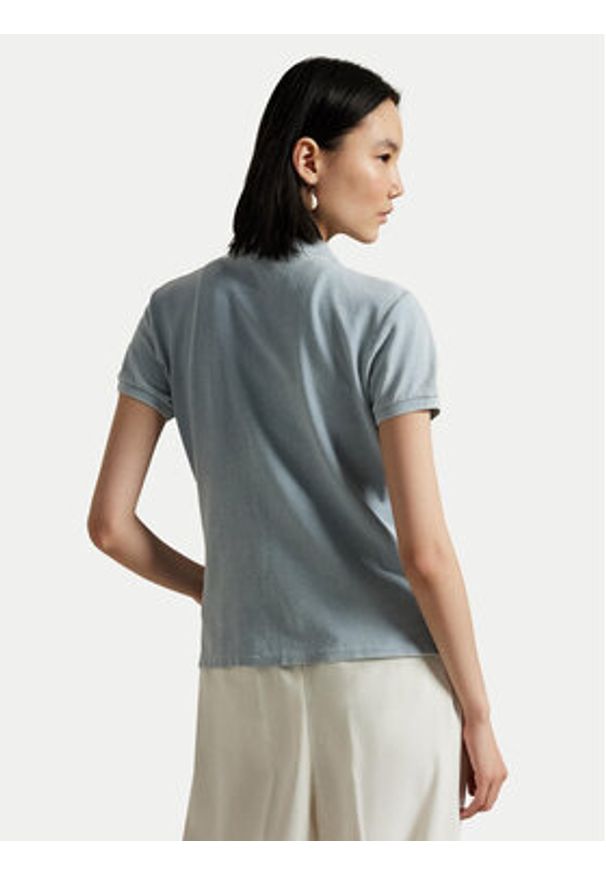 Polo Ralph Lauren Polo 211965095003 Błękitny Slim Fit. Typ kołnierza: polo. Kolor: niebieski. Materiał: bawełna