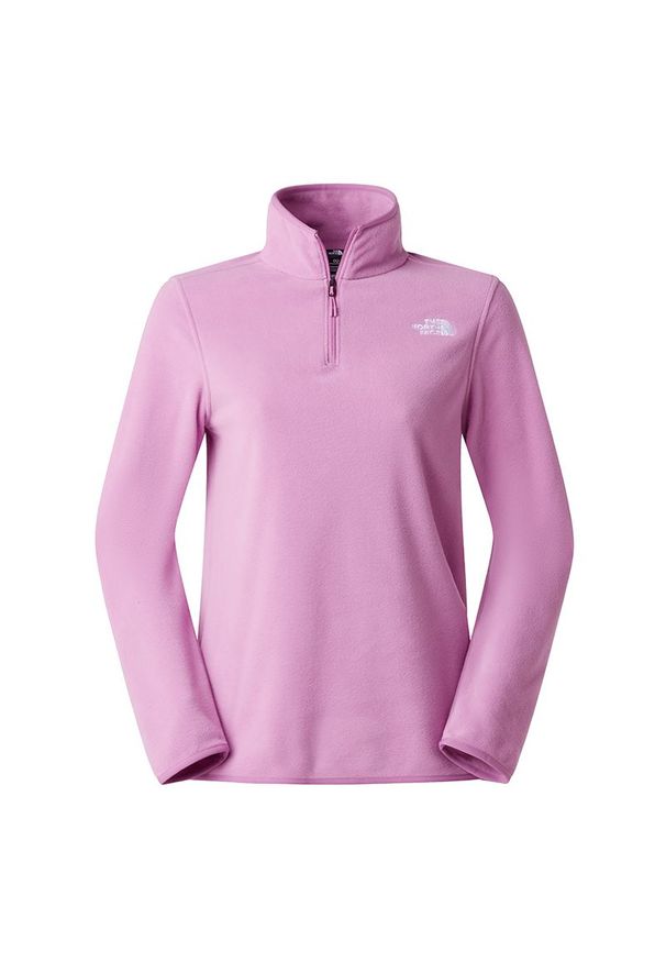 Bluza damska The North Face Glacier 1/4 Zip Fleece 0A8D2JG6E1 - różowa. Kolor: różowy. Materiał: poliester, polar, dzianina. Styl: klasyczny. Sport: narciarstwo