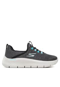 skechers - Skechers Sneakersy Go Walk Flex 124956/BLK Szary. Kolor: szary. Materiał: materiał