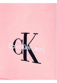Calvin Klein Jeans Spódnica Monogram Off Placed IG0IG01578 Różowy Regular Fit. Kolor: różowy. Materiał: bawełna