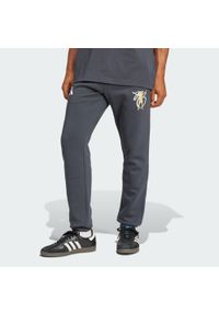 Adidas - Spodnie Bellingham. Kolor: szary. Materiał: polar #1