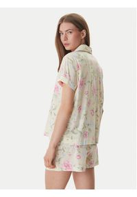 Lauren Ralph Lauren - LAUREN RALPH LAUREN Piżama ILN12493 Żółty Regular Fit. Kolor: żółty. Materiał: bawełna #3