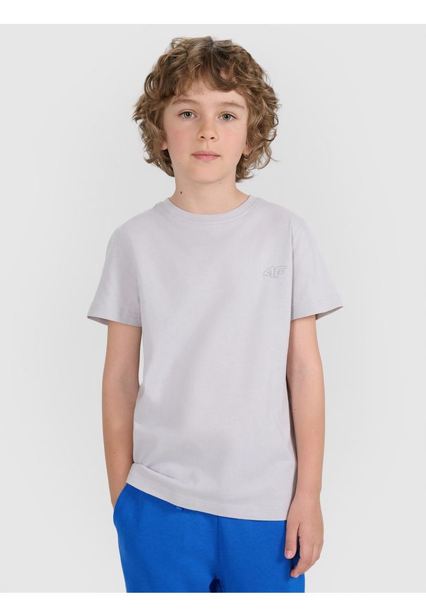 4f - 4F T-shirt regular gładki (2-pack) dziecięcy - multikolor 146/152 (10-12 lat). Okazja: na co dzień. Kolor: wielokolorowy. Materiał: bawełna, materiał, jersey. Długość rękawa: krótki rękaw. Długość: krótkie. Wzór: gładki. Sezon: lato. Styl: klasyczny, młodzieżowy, sportowy, casual