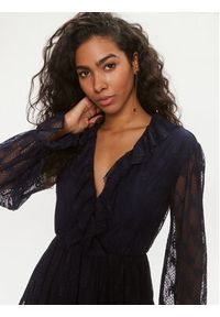 Liu Jo Sukienka codzienna MA4096 J4703 Granatowy Regular Fit. Okazja: na co dzień. Kolor: niebieski. Materiał: syntetyk. Typ sukienki: proste. Styl: casual #2