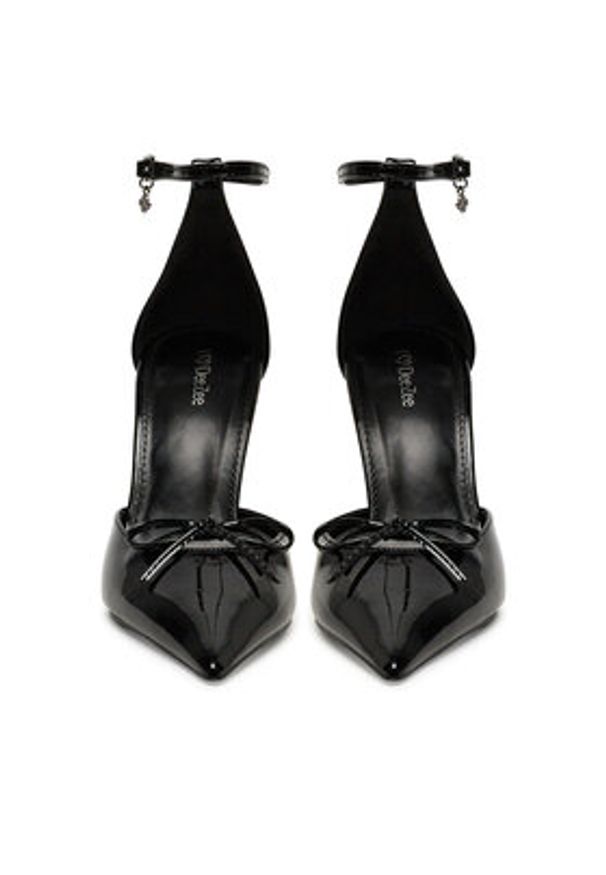 DeeZee Szpilki SX096 Czarny. Kolor: czarny. Materiał: skóra. Obcas: na szpilce